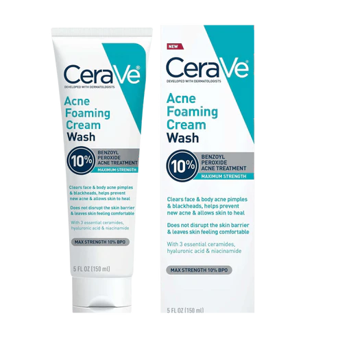 CeraVe Acne Foaming Cream Wash 10%